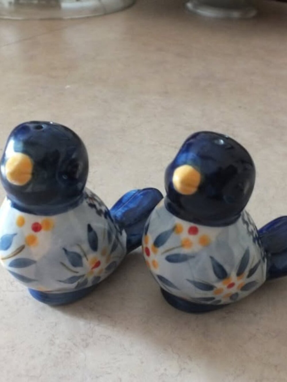 Bird Salt and Pepper Old World Blue by Temp-Tations